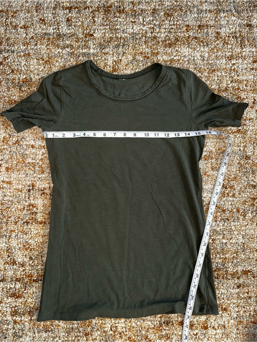 lululemon athletica Deep Olive Green Short Sleeve Crew Tee - Picture 3 of 5